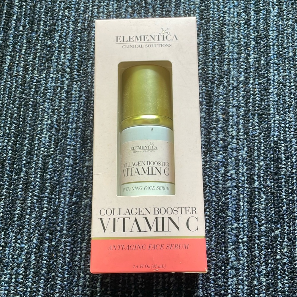 Elementica collagen booster vitamin C face serum 1.4 fl oz